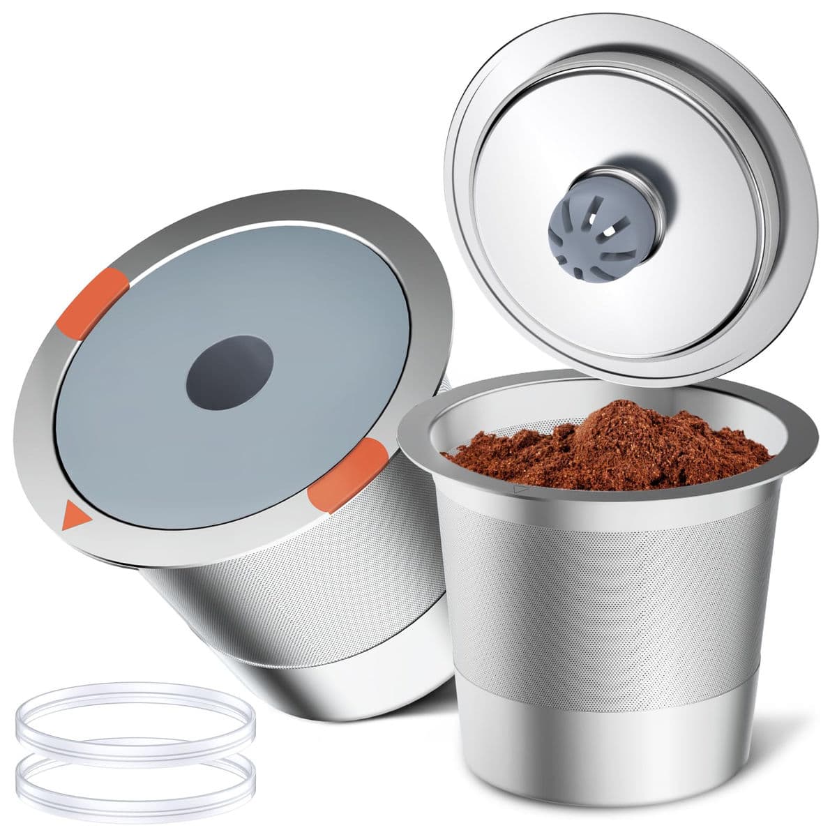 Noalto reusable K-cups, stainless steel cups